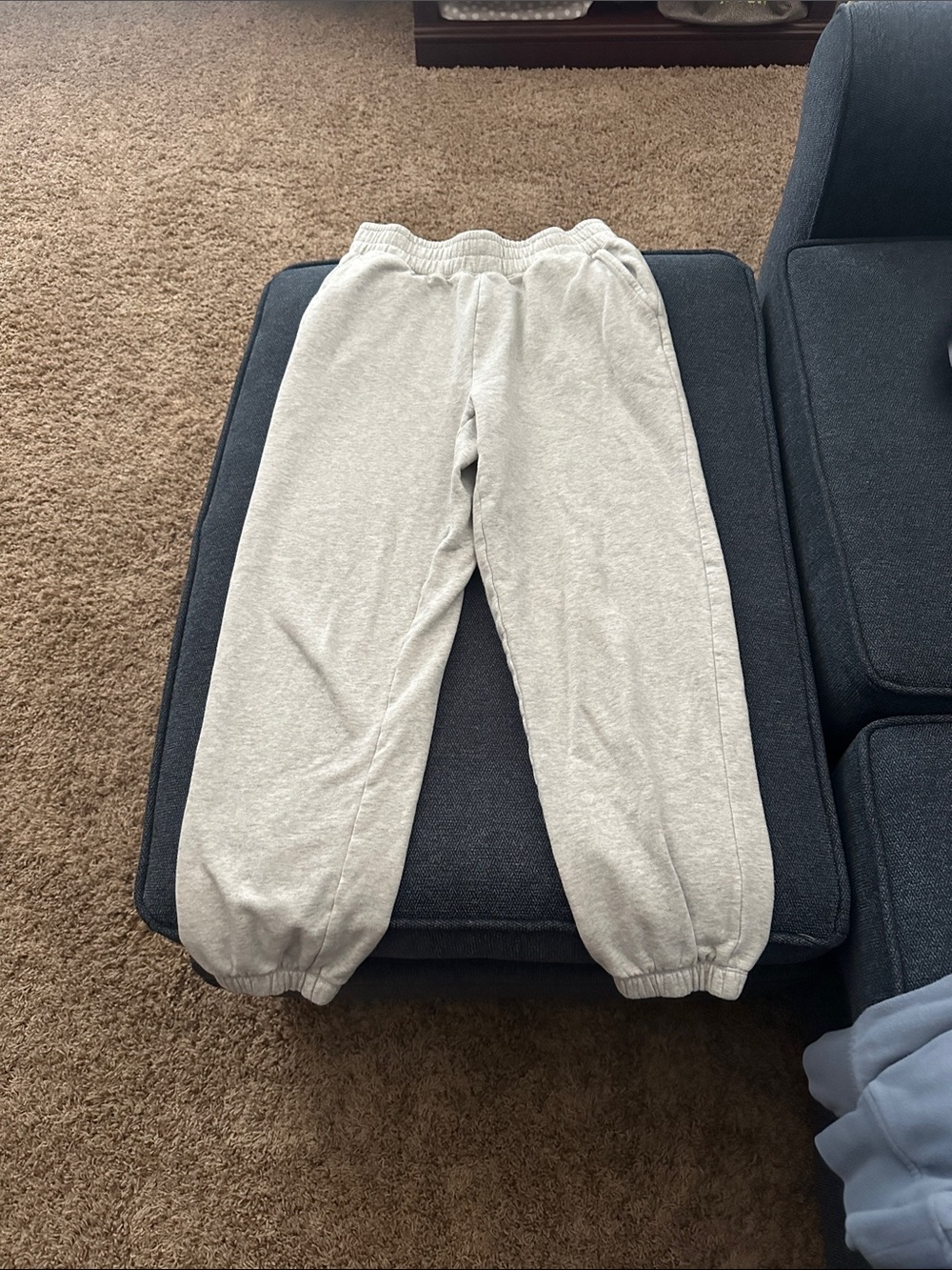 American Eagle Outfitters Light Gray Jogger Sweatpants
